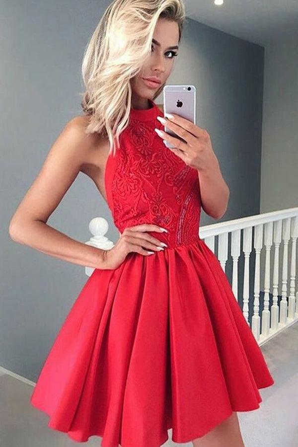 Halter neck homecoming store dresses