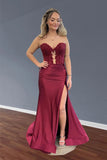 Sweetheart Sequin Ruched Satin Green Long Prom Dress TP1341-Tirdress