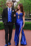 Sweetheart Sequin Ruched Satin Green Long Prom Dress TP1341-Tirdress