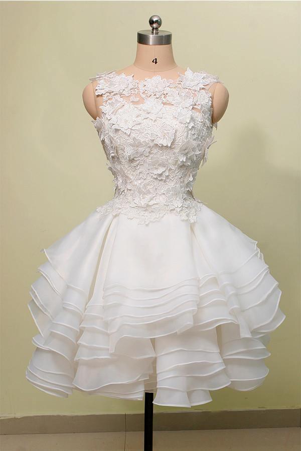 Smileven Mini Short Wedding Dress Beaded Above Knee Bridal Dresses Corset  Boho Wedding Gowns Custom Made - Wedding Dresses - AliExpress